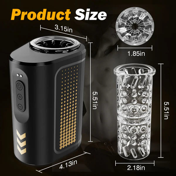 VoB - Portable Waterproof Rotating Automatic Male Masturbator Lilpleaser VoB - Portable Waterproof Rotating Automatic Male Masturbator Lilpleaser