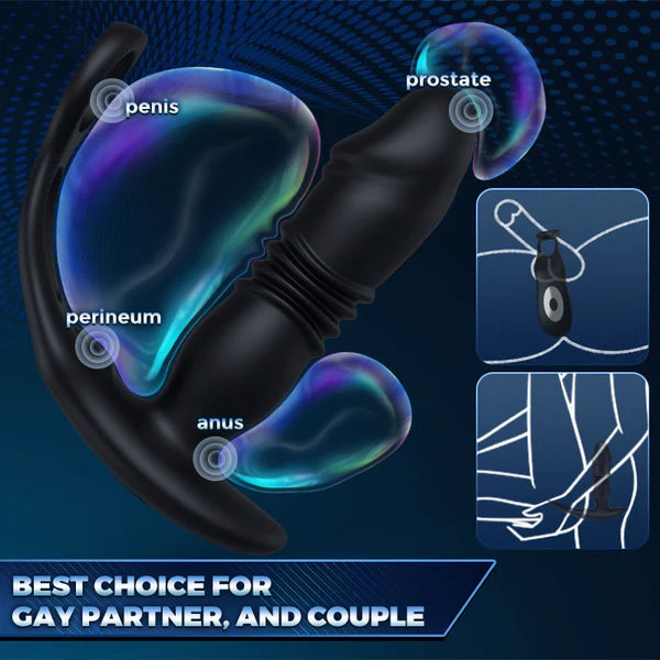 Apex Sensation - Thrusting Vibrating Cock Ring Prostate Stimulator