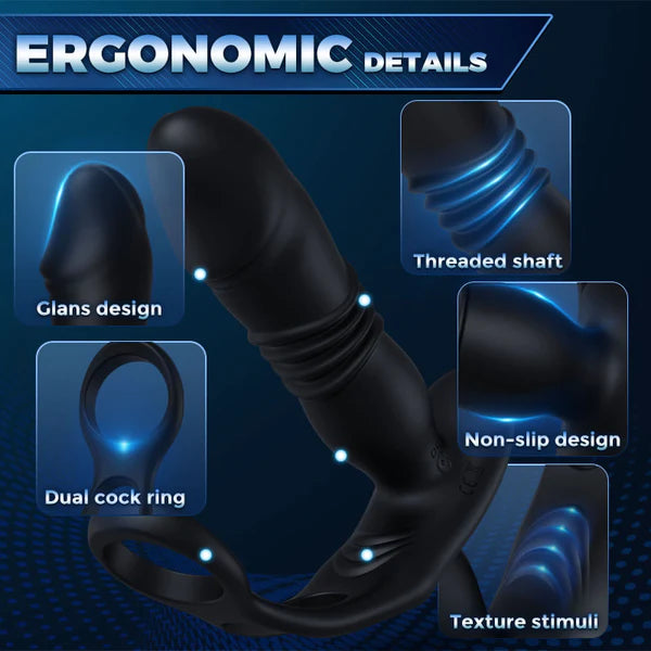 Apex Sensation - Thrusting Vibrating Cock Ring Prostate Stimulator Lilpleaser Apex Sensation - Thrusting Vibrating Cock Ring Prostate Stimulator Lilpleaser