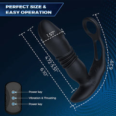 Apex Sensation - Thrusting Vibrating Cock Ring Prostate Stimulator