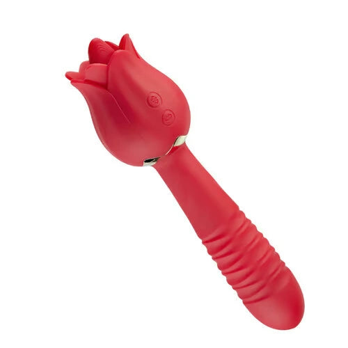 Rose Wand - 5 Motion & Vibrating Lick Sensation Clitoral Stimulator Lilpleaser Rose Wand - 5 Motion & Vibrating Lick Sensation Clitoral Stimulator Lilpleaser