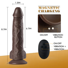 Maximus Sensation - 8.7 Inch Thrusting and Vibrating Realistic Dildo