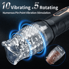 TORNADO - 5 Rotating 10 Vibrating Automatic Male Masturbator