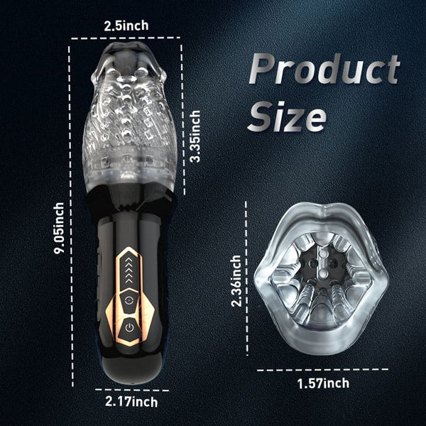 TORNADO - 5 Rotating 10 Vibrating Automatic Male Masturbator Lilpleaser TORNADO - 5 Rotating 10 Vibrating Automatic Male Masturbator Lilpleaser