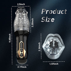 TORNADO - 5 Rotating 10 Vibrating Automatic Male Masturbator Lilpleaser TORNADO - 5 Rotating 10 Vibrating Automatic Male Masturbator Lilpleaser
