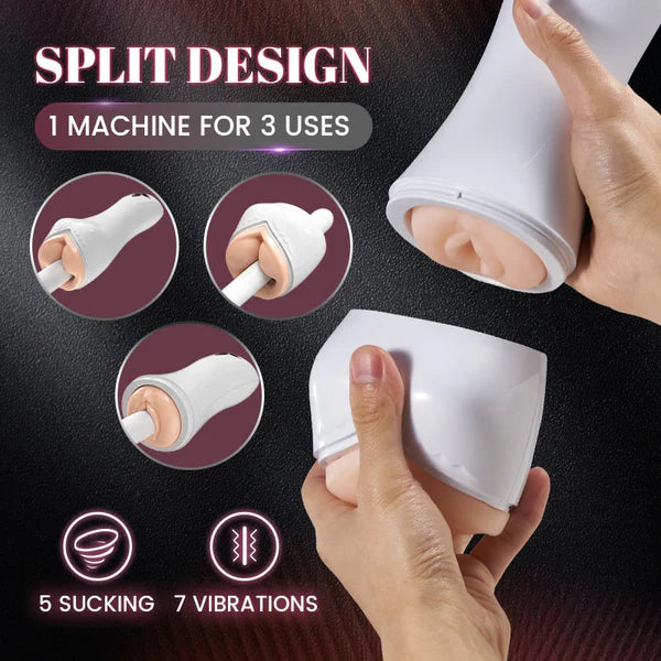PleasureMax - 3 IN 1 Sucking Vibrating Automatic Male Masturbator Lilpleaser PleasureMax - 3 IN 1 Sucking Vibrating Automatic Male Masturbator Lilpleaser