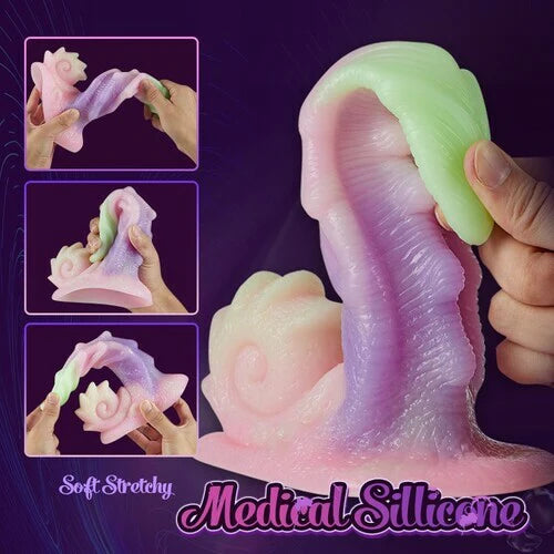 Atlas - 7.48 Inch Flexible Silicone Rainbow Dildo with Suction Cup