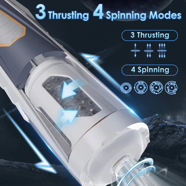 Cosmic Thrill - Thrusting and Rotating Automatic Male Masturbator