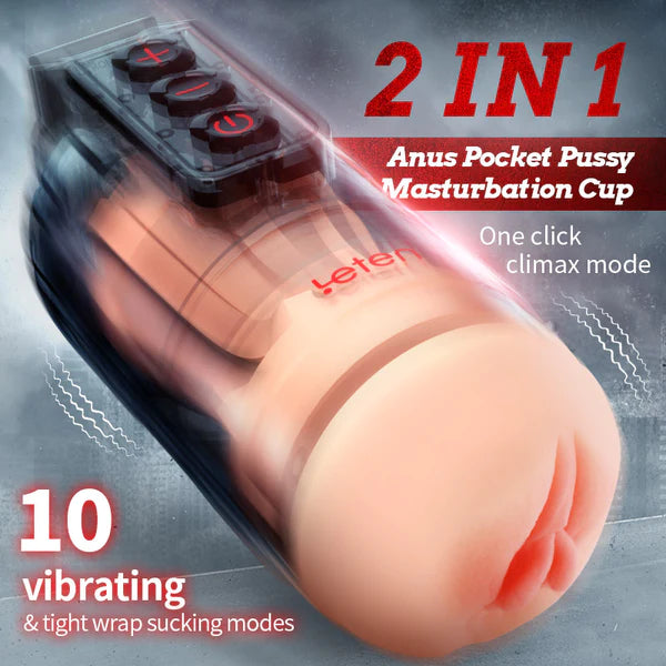 Euphoria Nexus - 2 in 1 APP Control Vibrating Pocket Pussy Masturbator