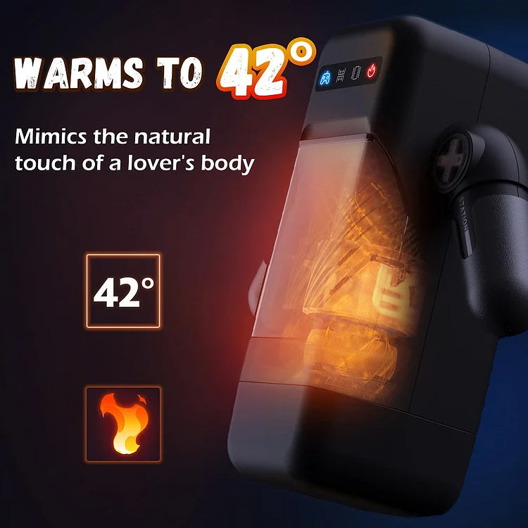 Gamepad Commander - 2 in 1 Heated Hands-Free Male Masturbator Lilpleaser Gamepad Commander - 2 in 1 Heated Hands-Free Male Masturbator Lilpleaser
